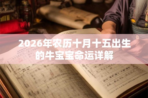 2026年农历十月十五出生的牛宝宝命运详解