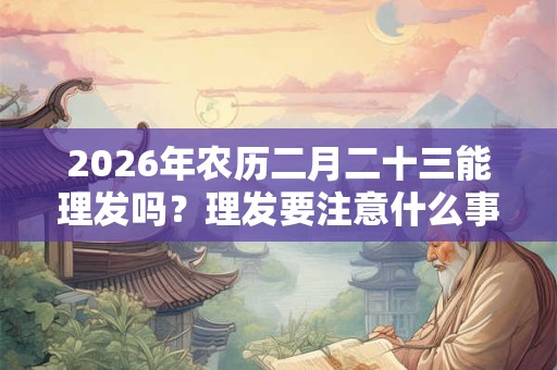 2026年农历二月二十三能理发吗?理发要注意什么事项? 2026年农历二月二十三能理发吗?理发要注意什么事项?