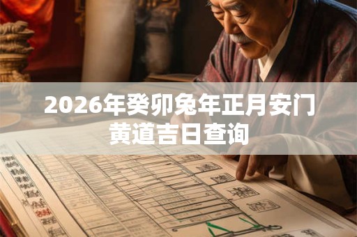 2026年癸卯兔年正月安门黄道吉日查询