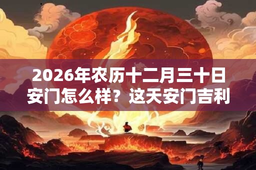2026年农历十二月三十日安门怎么样？这天安门吉利吗？