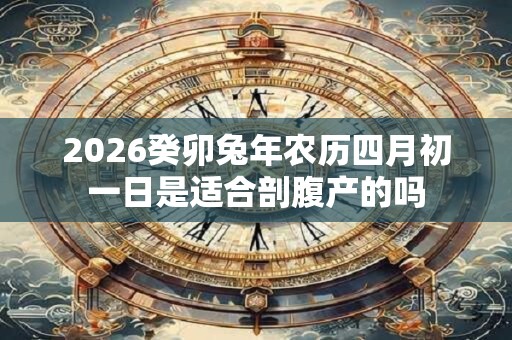 2026癸卯兔年农历四月初一日是适合剖腹产的吗