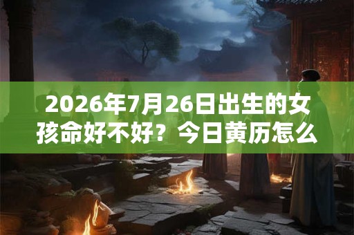 2026年7月26日出生的女孩命好不好?今日黄历怎么样? 2026年7月26日出生的女孩命好不好?今日黄历怎么样?