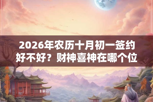 2026年农历十月初一签约好不好？财神喜神在哪个位置？