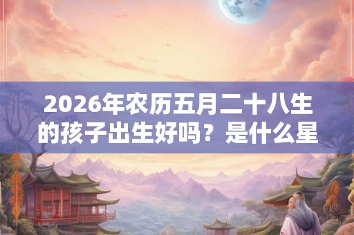 2026年农历五月二十八生的孩子出生好吗？是什么星座的？