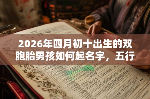 2026年四月初十出生的双胞胎男孩如何起名字，五行属什么