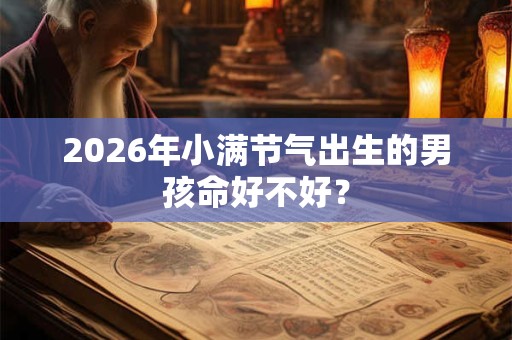 2026年小满节气出生的男孩命好不好？