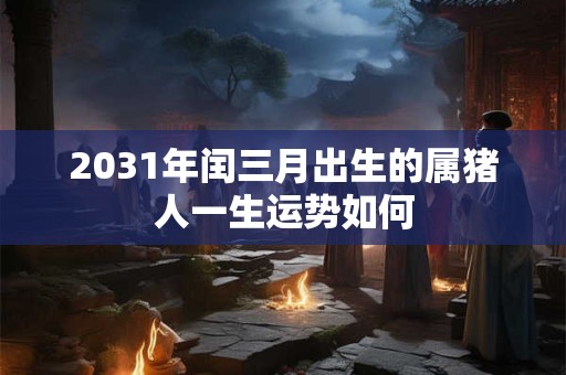 2031年闰三月出生的属猪人一生运势如何
