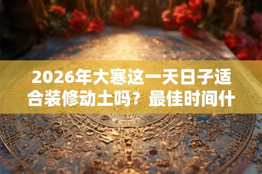 2026年大寒这一天日子适合装修动土吗？最佳时间什么时候？