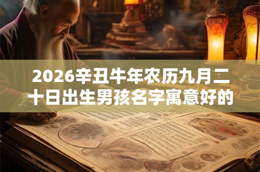 2026辛丑牛年农历九月二十日出生男孩名字寓意好的汉字