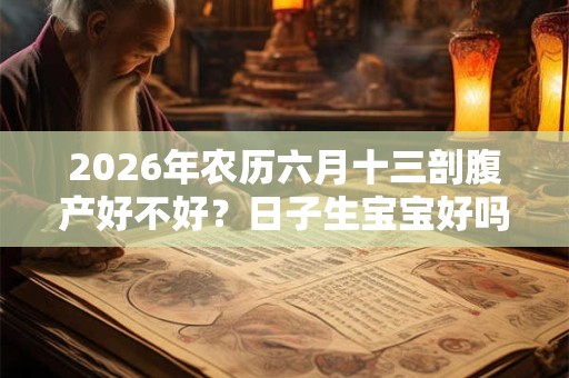 2026年农历六月十三剖腹产好不好？日子生宝宝好吗？