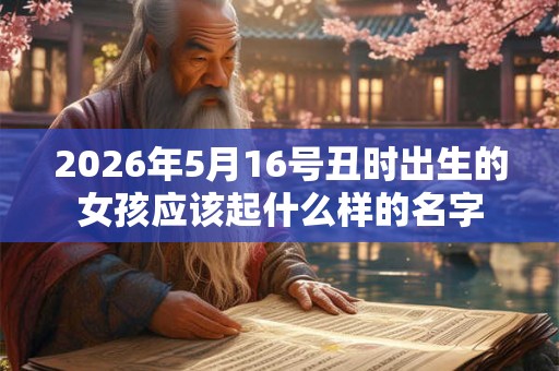 2026年5月16号丑时出生的女孩应该起什么样的名字 2026年5月16号丑时出生的女孩应该起什么样的名字