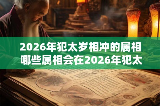 2026年犯太岁相冲的属相 哪些属相会在2026年犯太岁相冲