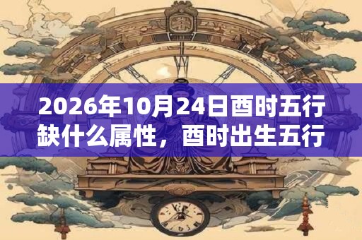 2026年10月24日酉时五行缺什么属性，酉时出生五行缺什么