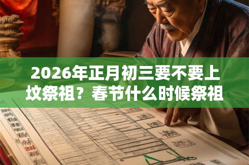 2026年正月初三要不要上坟祭祖？春节什么时候祭祖？