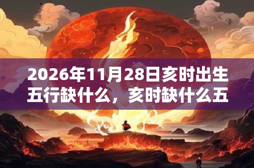 2026年11月28日亥时出生五行缺什么，亥时缺什么五行