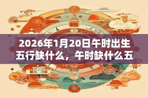 2026年1月20日午时出生五行缺什么，午时缺什么五行