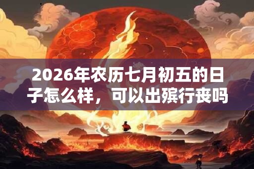 2026年农历七月初五的日子怎么样，可以出殡行丧吗？