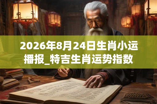 2026年8月24日生肖小运播报_特吉生肖运势指数 2026年8月24日生肖小运播报_特吉生肖运势指数