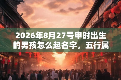 2026年8月27号申时出生的男孩怎么起名字,五行属什么 2026年8月27号申时出生的男孩怎么起名字,五行属什么