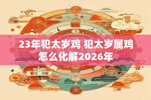 23年犯太岁鸡 犯太岁属鸡怎么化解2026年