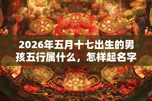 2026年五月十七出生的男孩五行属什么，怎样起名字好