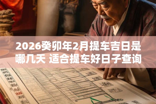2026癸卯年2月提车吉日是哪几天 适合提车好日子查询