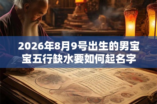 2026年8月9号出生的男宝宝五行缺水要如何起名字