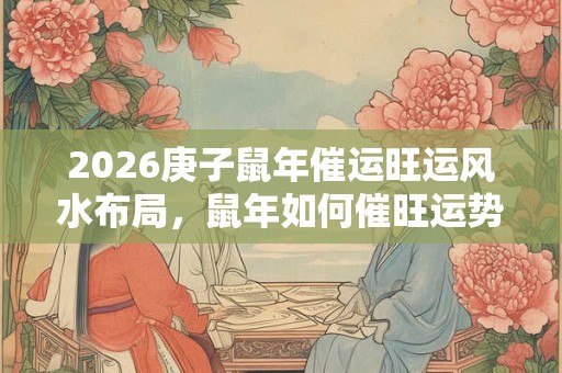 2026庚子鼠年催运旺运风水布局，鼠年如何催旺运势？