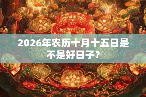 2026年农历十月十五日是不是好日子? 2026年农历十月十五日是不是好日子?