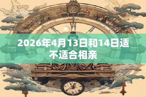 2026年4月13日和14日适不适合相亲