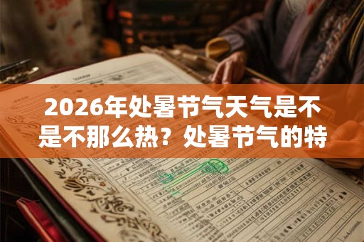2026年处暑节气天气是不是不那么热？处暑节气的特点是什么？