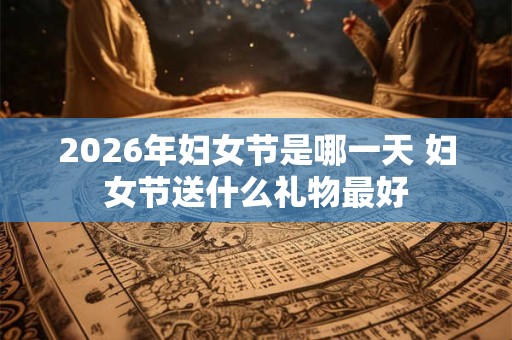2026年妇女节是哪一天 妇女节送什么礼物最好 2026年妇女节是哪一天 妇女节送什么礼物最好