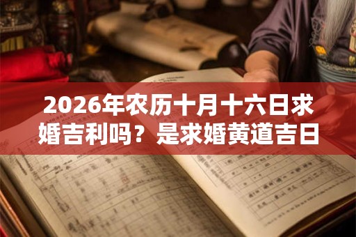 2026年农历十月十六日求婚吉利吗?是求婚黄道吉日吗? 2026年农历十月十六日求婚吉利吗?是求婚黄道吉日吗?
