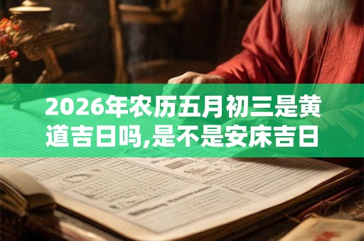 2026年农历五月初三是黄道吉日吗,是不是安床吉日？