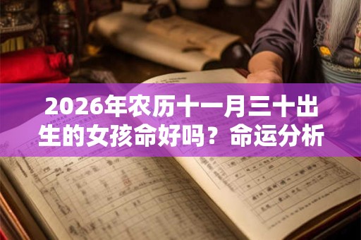 2026年农历十一月三十出生的女孩命好吗？命运分析大全