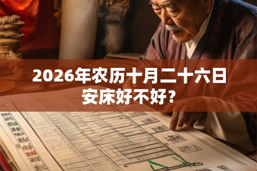 2026年农历十月二十六日安床好不好？