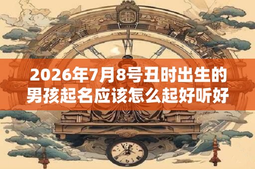 2026年7月8号丑时出生的男孩起名应该怎么起好听好看