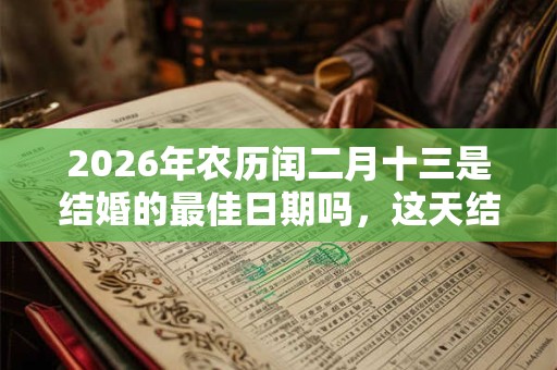 2026年农历闰二月十三是结婚的最佳日期吗，这天结婚好不好？