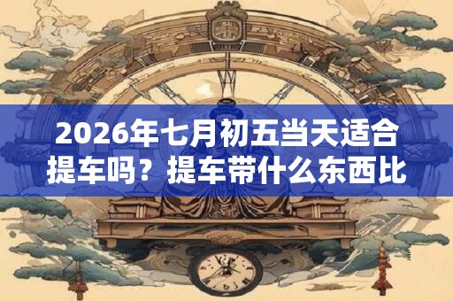 2026年七月初五当天适合提车吗？提车带什么东西比较吉利