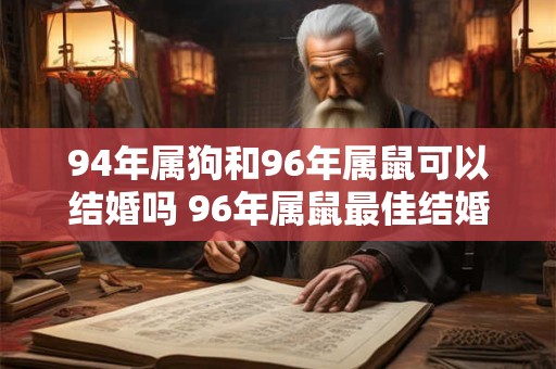 94年属狗和96年属鼠可以结婚吗 96年属鼠最佳结婚年龄 94年属狗和96年属鼠可以结婚吗 96年属鼠最佳结婚年龄