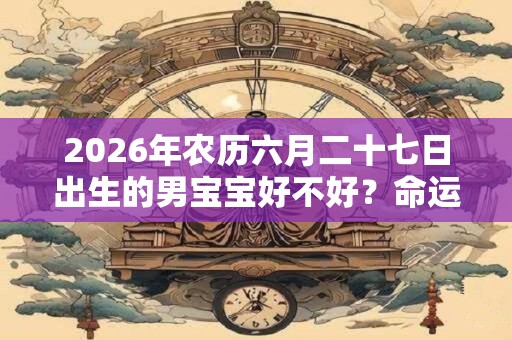 2026年农历六月二十七日出生的男宝宝好不好？命运如何？