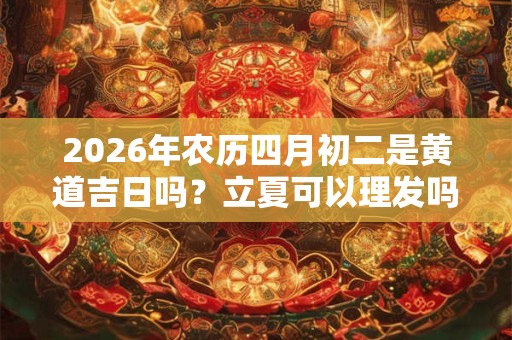 2026年农历四月初二是黄道吉日吗？立夏可以理发吗？