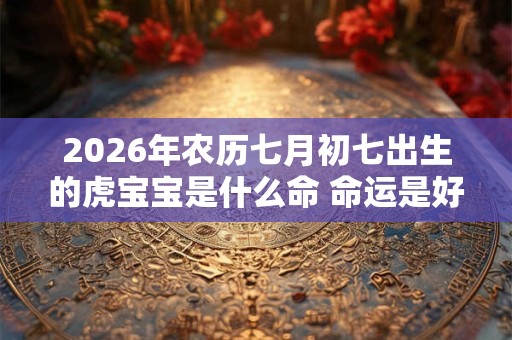 2026年农历七月初七出生的虎宝宝是什么命 命运是好是坏