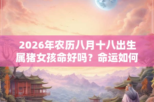 2026年农历八月十八出生属猪女孩命好吗？命运如何？