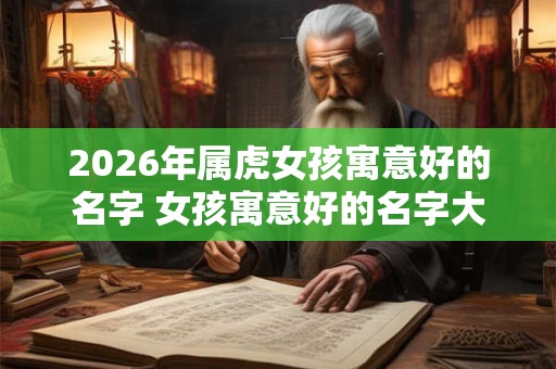 2026年属虎女孩寓意好的名字 女孩寓意好的名字大全