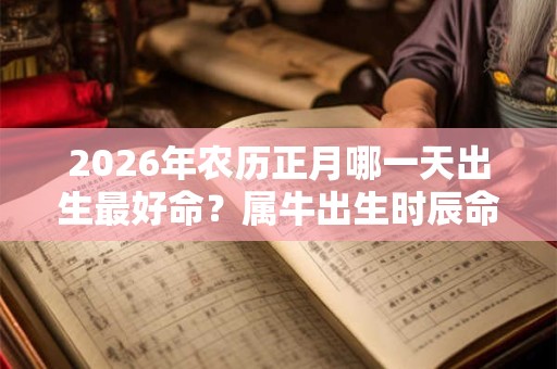 2026年农历正月哪一天出生最好命？属牛出生时辰命运？