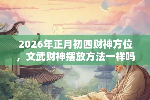 2026年正月初四财神方位，文武财神摆放方法一样吗？