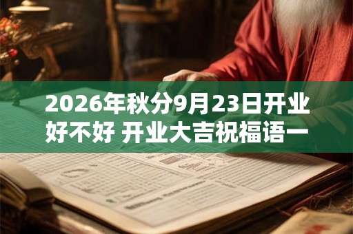 2026年秋分9月23日开业好不好 开业大吉祝福语一览