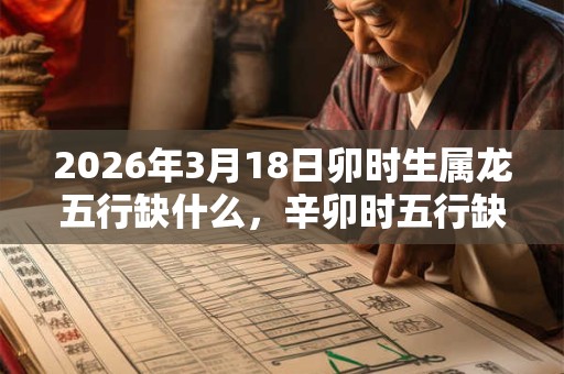 2026年3月18日卯时生属龙五行缺什么，辛卯时五行缺什么