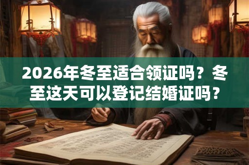 2026年冬至适合领证吗？冬至这天可以登记结婚证吗？